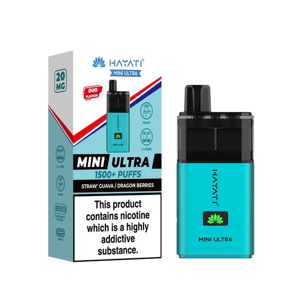 HAYATI MINI ULTRA 1500 PREFILLED POD VAPE KIT 20MG - Image 10