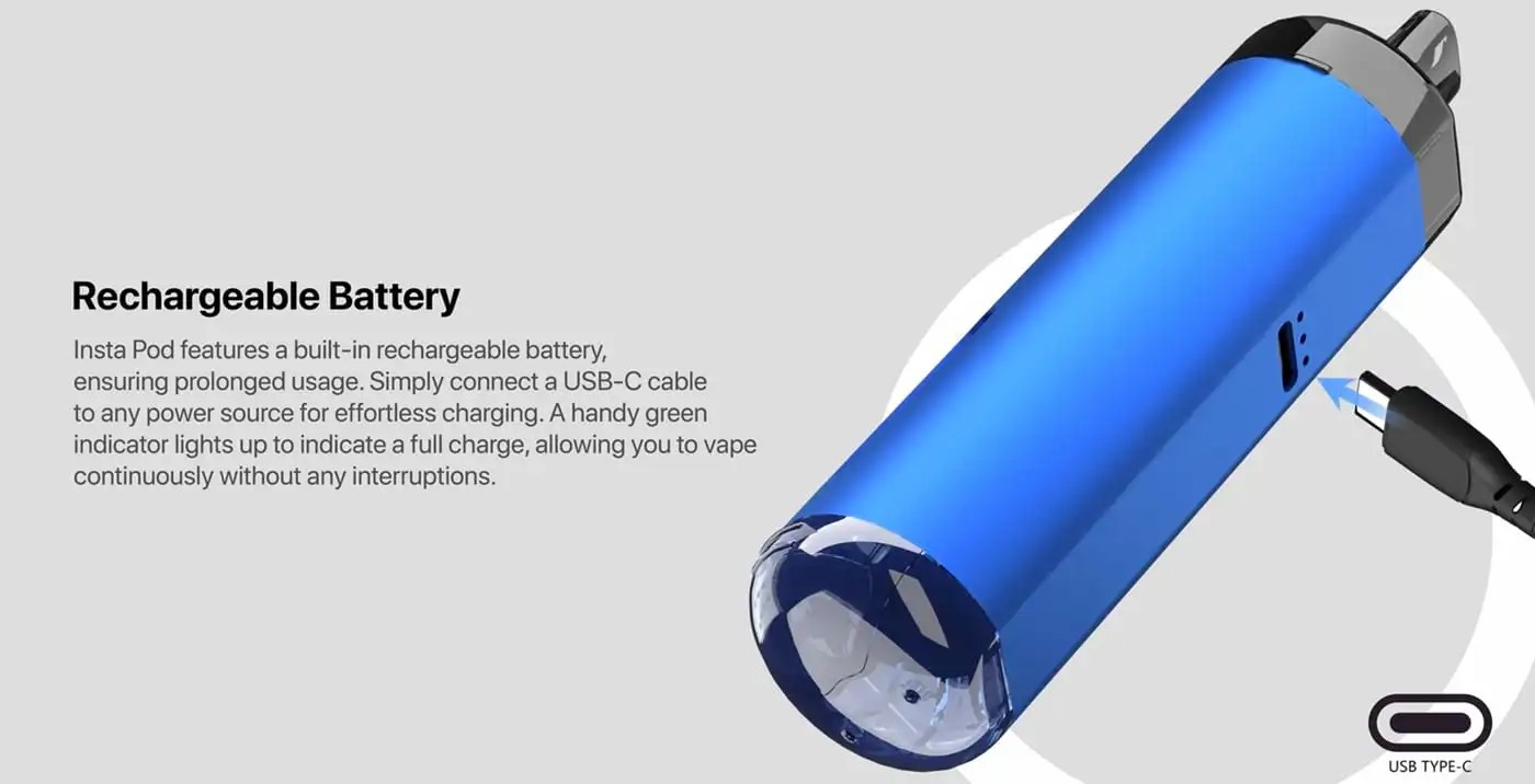 INSTA POD 6K rechargeable information