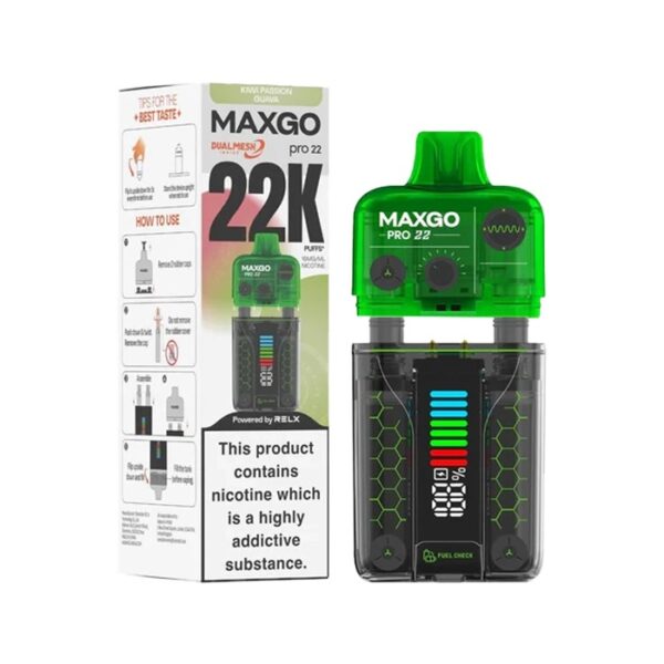 RELX MAXGO PRO 22K PREFILLED POD VAPE KIT 18MG - Image 36
