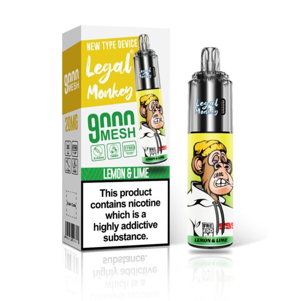 LEGAL MONKEY 9000 PREFILLED POD VAPE KIT  20MG - Image 10