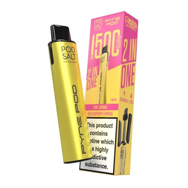PYNE POD 2 IN 1 1500 PREFILLED POD VAPE KIT 20MG BY POD SALT - Image 8