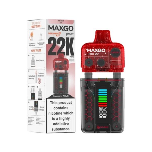 RELX MAXGO PRO 22K PREFILLED POD VAPE KIT 18MG - Image 40