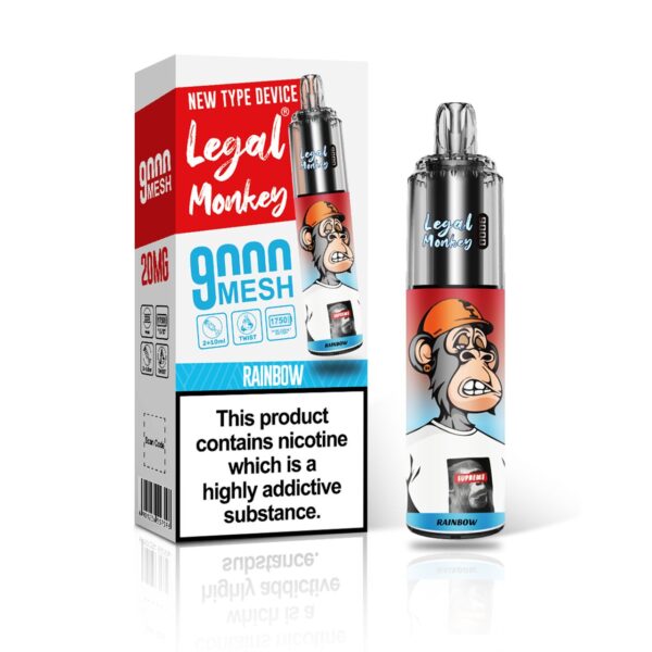 LEGAL MONKEY 9000 PREFILLED POD VAPE KIT  20MG - Image 14