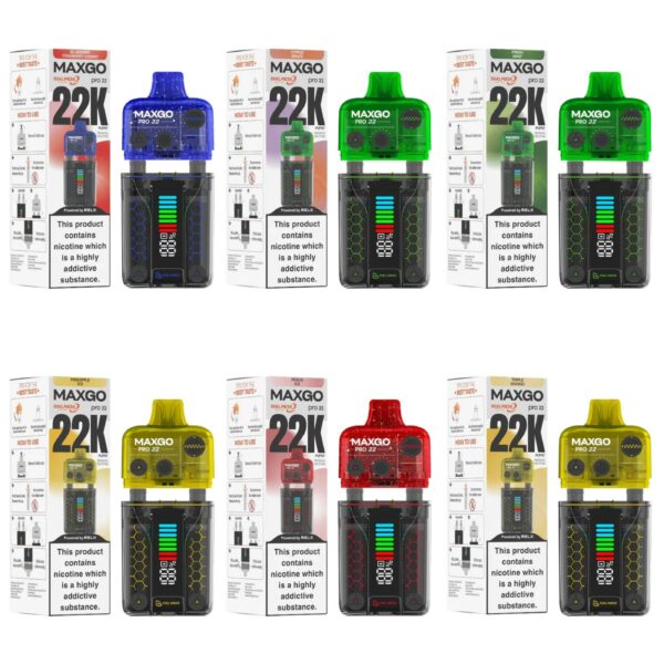 RELX MAXGO PRO 22K PREFILLED POD VAPE KIT 18MG