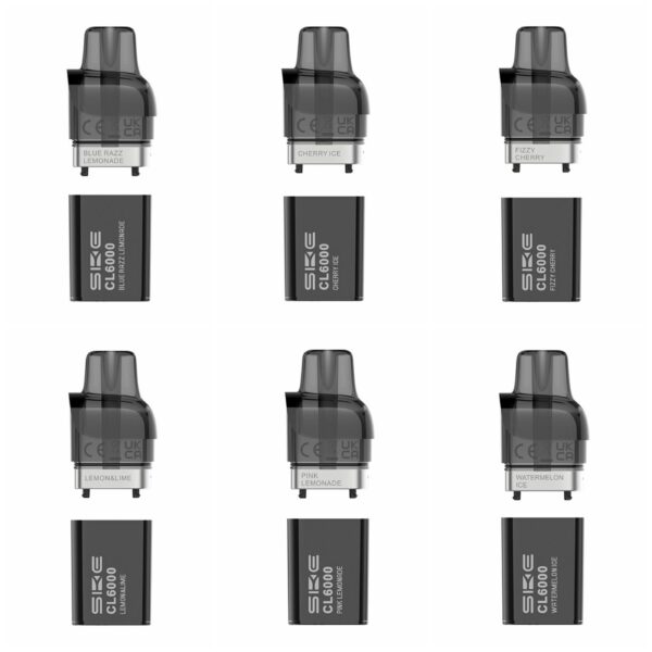 SKE CRYSTAL CL6000 PREFILLED VAPE PODS 20MG