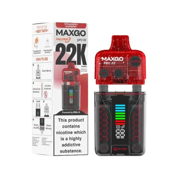 RELX MAXGO PRO 22K PREFILLED POD VAPE KIT 18MG - Image 46