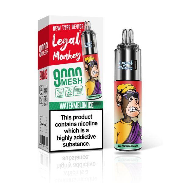 LEGAL MONKEY 9000 PREFILLED POD VAPE KIT  20MG - Image 20