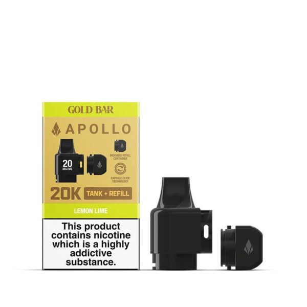 GOLD BAR APOLLO PREFILLED POD & REFILL TANK 20MG - Image 6