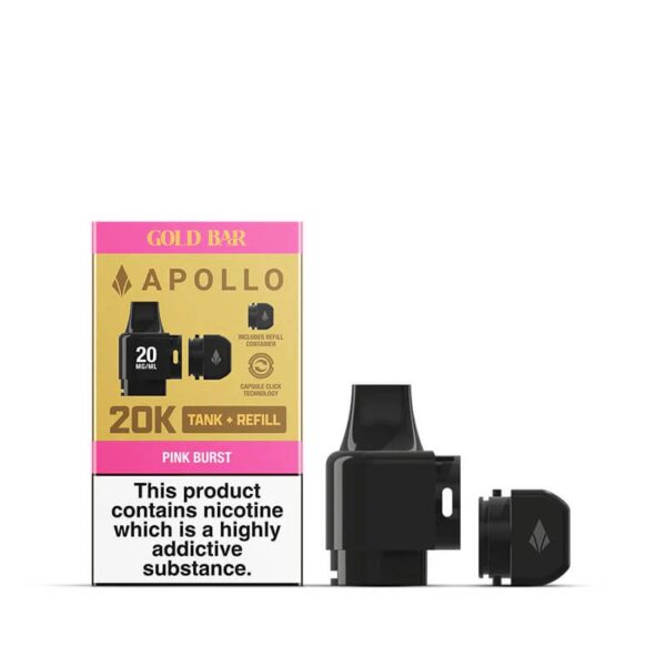 GOLD BAR APOLLO PREFILLED POD & REFILL TANK 20MG - Image 12