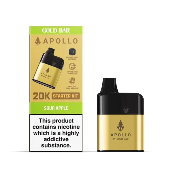 GOLD BAR APOLLO 20K PREFILLED POD KIT 20MG - Image 14