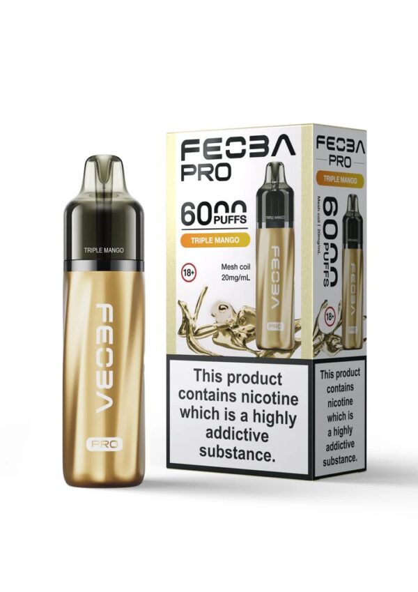 FEOBA BAR PRO 6000 PREFILLED POD VAPE KIT 20MG - Image 4