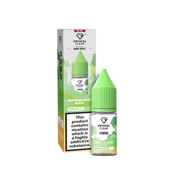 TROPICAL KIWI BLAST 10ML NIC SALT CRYSTAL CLEAR BAR