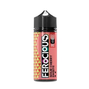SOUR CHERRY SWEETS BAR JUICE 100ML E LIQUID 50/50 FEROCIOUS FLAVOURS