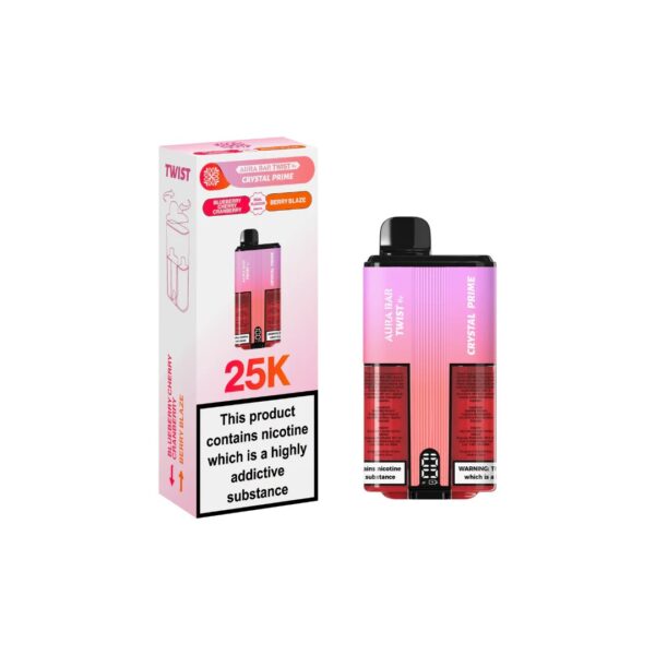 CRYSTAL PRIME TWIST 25K DISPOSABLE VAPE KIT 20MG - Image 7