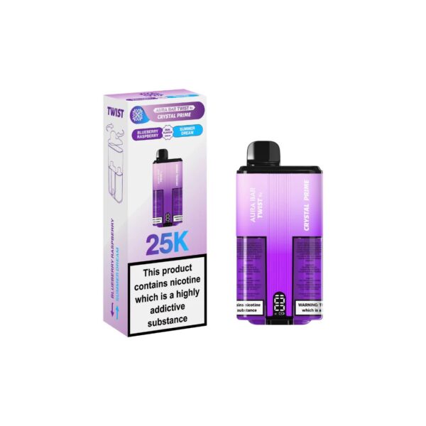 CRYSTAL PRIME TWIST 25K DISPOSABLE VAPE KIT 20MG - Image 9