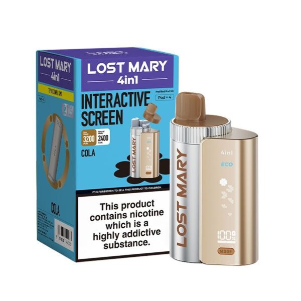 LOST MARY 4 IN 1 ECO 3200 PREFILLED POD VAPE KIT 20MG - Image 25