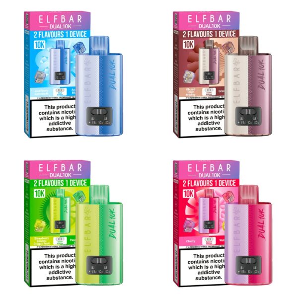 ELF BAR DUAL 10K PREFILLED POD VAPE KIT 20MG