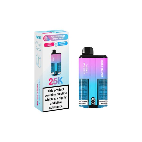 CRYSTAL PRIME TWIST 25K DISPOSABLE VAPE KIT 20MG - Image 13