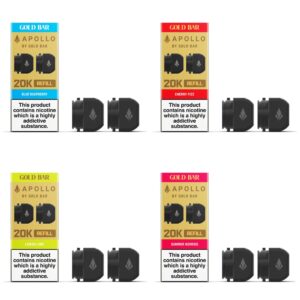 GOLD BAR APOLLO 20K PREFILLED PODS 20MG (2 PACK)