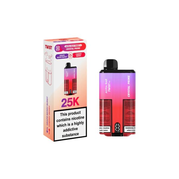 CRYSTAL PRIME TWIST 25K DISPOSABLE VAPE KIT 20MG - Image 17