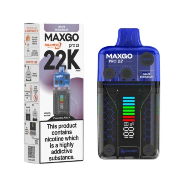 RELX MAXGO PRO 22K PREFILLED POD VAPE KIT 18MG - Image 7