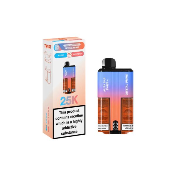 CRYSTAL PRIME TWIST 25K DISPOSABLE VAPE KIT 20MG - Image 19