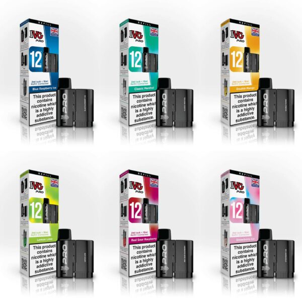 IVG PRO 12 PREFILLED PODS & REFILL CONTAINERS 20MG