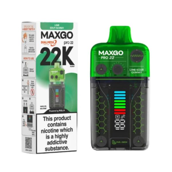 RELX MAXGO PRO 22K PREFILLED POD VAPE KIT 18MG - Image 3