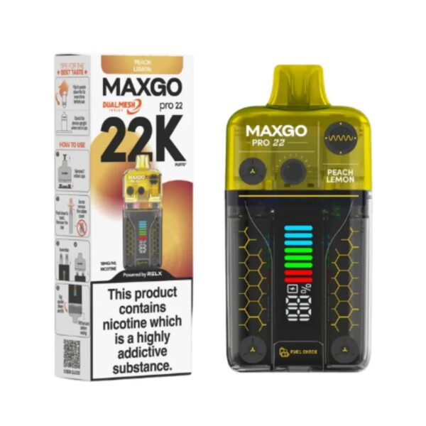 RELX MAXGO PRO 22K PREFILLED POD VAPE KIT 18MG - Image 4
