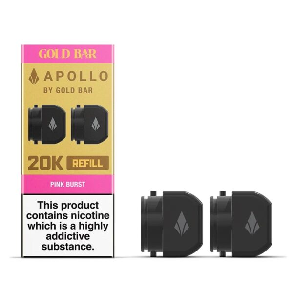 GOLD BAR APOLLO 20K PREFILLED PODS 20MG (2 PACK) - Image 7