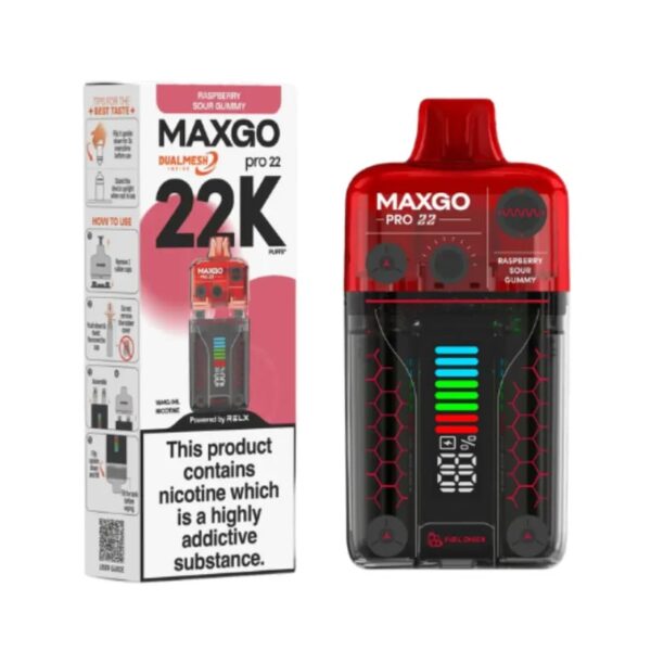 RELX MAXGO PRO 22K PREFILLED POD VAPE KIT 18MG - Image 2