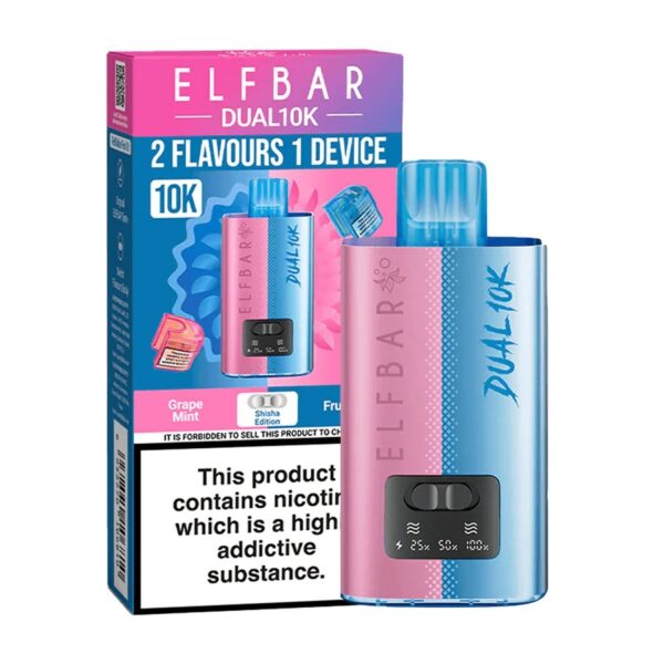 ELF BAR DUAL 10K PREFILLED POD VAPE KIT 20MG - Image 2