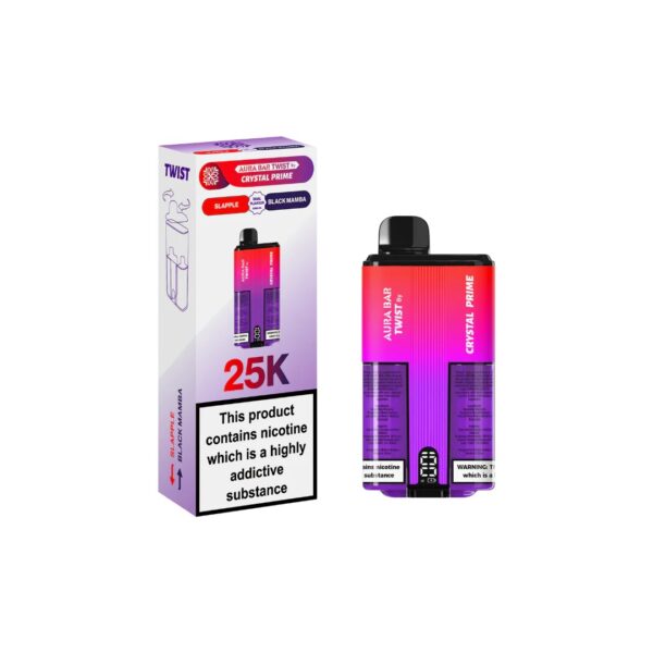 CRYSTAL PRIME TWIST 25K DISPOSABLE VAPE KIT 20MG - Image 25