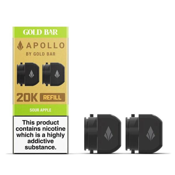 GOLD BAR APOLLO 20K PREFILLED PODS 20MG (2 PACK) - Image 8