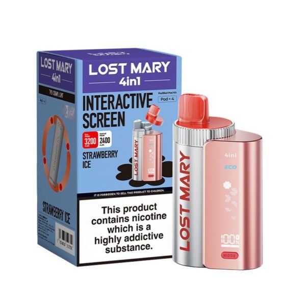 LOST MARY 4 IN 1 ECO 3200 PREFILLED POD VAPE KIT 20MG - Image 14