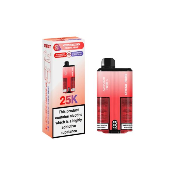 CRYSTAL PRIME TWIST 25K DISPOSABLE VAPE KIT 20MG - Image 2