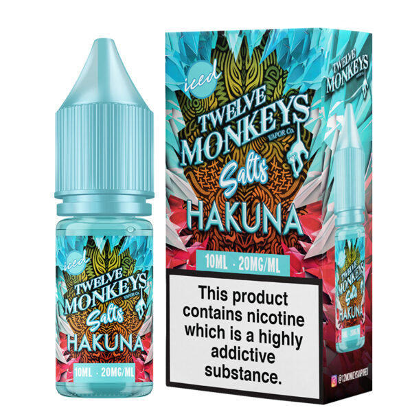 HAKUNA ICED 10ML NIC SALT TWELVE MONKEYS