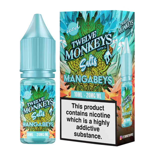 MANGABEYS ICED 10ML NIC SALT TWELVE MONKEYS