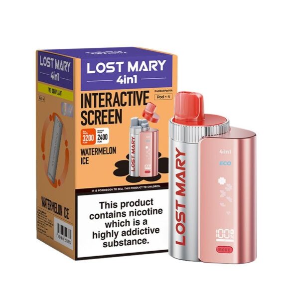 LOST MARY 4 IN 1 ECO 3200 PREFILLED POD VAPE KIT 20MG - Image 16