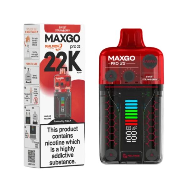 RELX MAXGO PRO 22K PREFILLED POD VAPE KIT 18MG - Image 14