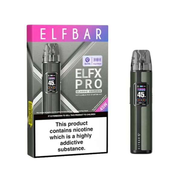ELF BAR ELFX PRO CLASSIC EDITION POD VAPE KIT 1200MAH - Image 4