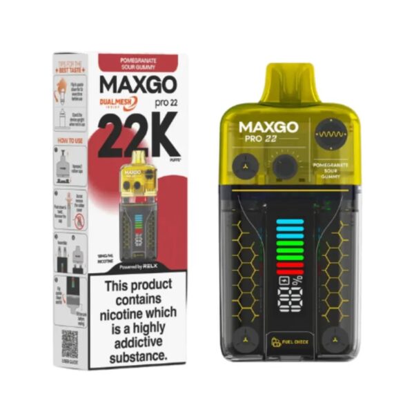 RELX MAXGO PRO 22K PREFILLED POD VAPE KIT 18MG - Image 16