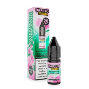 WATERMELON BUBBLEGUM 10ML NIC SALT BAR LIQ BY ZEUS JUICE