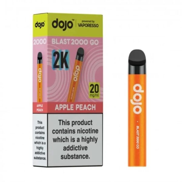 VAPORESSO DOJO BLAST 2000 GO PREFILLED POD VAPE KIT 20MG - Image 6