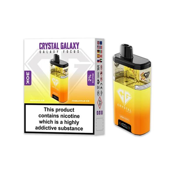 CRYSTAL GALAXY FOCUS 30K DISPOSABLE VAPE KIT 20MG - Image 2