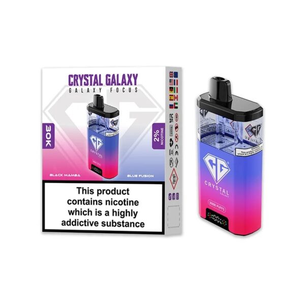 CRYSTAL GALAXY FOCUS 30K DISPOSABLE VAPE KIT 20MG - Image 3
