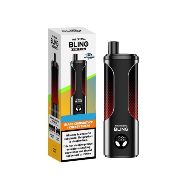 THE CRYSTAL BLING SHISHA 25K PREFILLED POD VAPE KIT 5G HRTP - Image 3