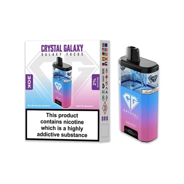 CRYSTAL GALAXY FOCUS 30K DISPOSABLE VAPE KIT 20MG - Image 5