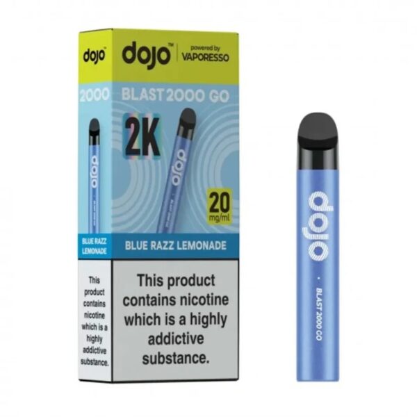 VAPORESSO DOJO BLAST 2000 GO PREFILLED POD VAPE KIT 20MG - Image 8