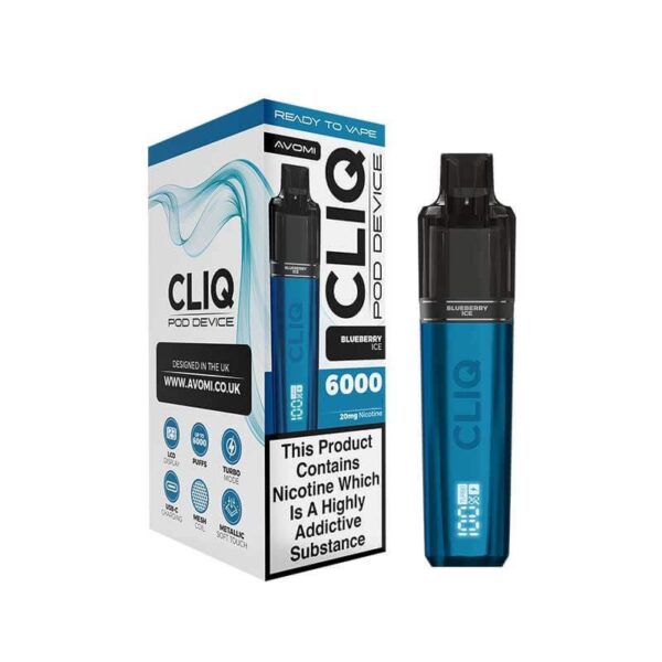 AVOMI CLIQ 6000 PREFILLED POD VAPE KIT 20MG - Image 2
